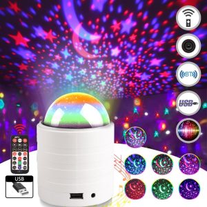 Star Projector Night Light – Galaxy Light Projector for Kids & Adults, LED Bedroom Ambience Lamp