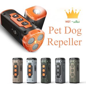 Ultrasonic Dog Bark Control Device – 3-in-1 Deterrent with LED Flashlight & Training Torch